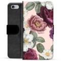 iPhone 6 Plus / 6S Plus Premium Plånboksfodral - Romantiska Blommor