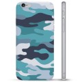 iPhone 6 / 6S TPU-Skal - Blå Kamouflage
