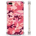 iPhone 7 Plus / iPhone 8 Plus Hybridskal - Rosa Kamouflage
