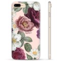iPhone 7 Plus / iPhone 8 Plus TPU-Skal - Romantiska Blommor
