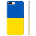 iPhone 7 Plus / iPhone 8 Plus TPU-Skal Ukrainska Flaggan - Gul och ljusblå