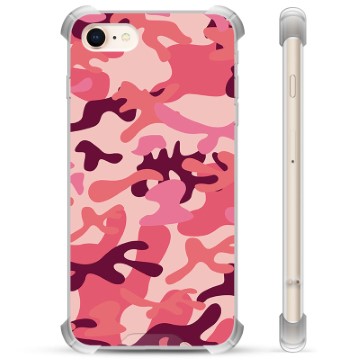 iPhone 7/8/SE (2020)/SE (2022) Hybridskal - Rosa Kamouflage