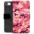 iPhone 7/8/SE (2020)/SE (2022) Premium Plånboksfodral - Rosa Kamouflage