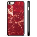 iPhone 7/8/SE (2020) Skyddsskal - Röd Marmor