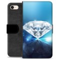 iPhone 7/8/SE (2020) Premium Plånboksfodral med Stativ - Diamant