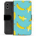 iPhone X / iPhone XS Premium Plånboksfodral - Bananer