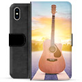 iPhone X / iPhone XS Premium Plånboksfodral - Gitarr