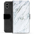 iPhone X / iPhone XS Premium Plånboksfodral - Marmor