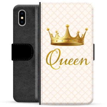 iPhone X / iPhone XS Premium Plånboksfodral - Drottning