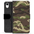 iPhone XR Premium Plånboksfodral - Kamouflage