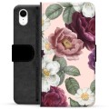 iPhone XR Premium Plånboksfodral - Romantiska Blommor