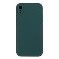 iPhone XR Silikonskal - Flexibelt Och Matt - Mörk grön