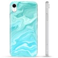 iPhone XR TPU-Skal - Blå Marmor