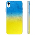 iPhone XR TPU Skal Ukrainska Flaggan  - Tonat tvåfärgat