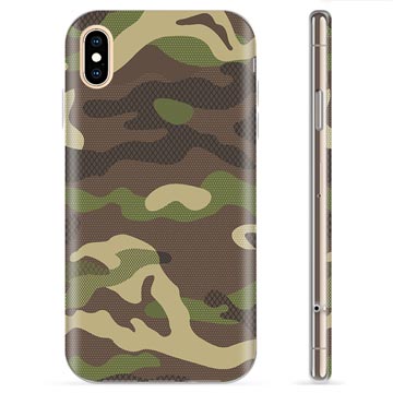iPhone XS Max TPU-Skal - Kamouflage