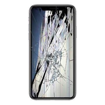 iPhone XS Max LCD-Display och Glasreparation - Svart - Originalkvalitet