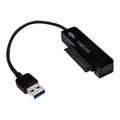 LogiLink AU0012A USB 3.0 till 2.5" SATA-adapter - Svart