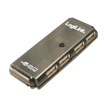 LogiLink UH0001A 4-Port USB 2.0 Hub - Svart