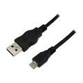 LogiLink CU0059 USB 2.0 till Micro-USB-kabel - 3m - Svart