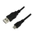 LogiLink USB 2.0-kabel - USB-A hane -> Micro-B hane - 5m - Svart