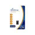 MediaRange USB 2.0 Nano Flash Drive med Nyckelring - 64GB - Svart