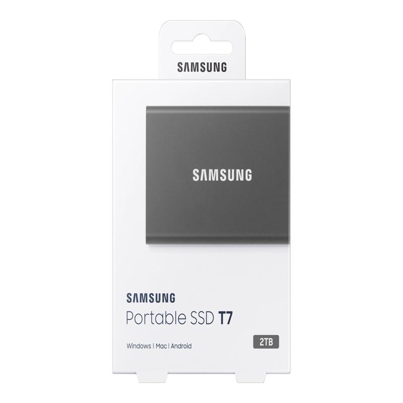 Samsung Portable SSD T7 SSD MU-PC2T0T 2TB USB 3.2 Gen 2 - Svart