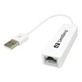 Sandberg USB 2.0 til Nätverkskonverterare - 100Mbps - Vit