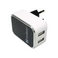 Sandberg 440-57 Dual USB AC Laddare - Svart / Vit