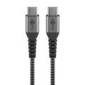 Goobay USB-C / USB-C Kabel - 0.5m - Rymdgrå / Silver