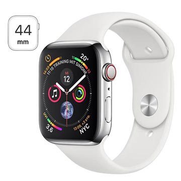Apple Watch Series 4 LTE MTX02FD/A - Rostfritt Stål, Sportband, 44mm, 16GB