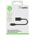 Belkin 3.0 USB-C / USB-A Adapter - 14cm - Svart