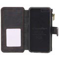 iPhone 6/6s Caseme 2-i-1 multifunktionellt plånboksfodral - svart
