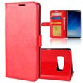 Samsung Galaxy Note8 Klassisk Plånboksfodral - Röd