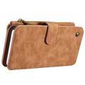 iPhone 7 Plus Caseme multifunktionellt plånbok läderfodral - brun