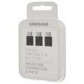 Samsung EE-GN930KB MicroUSB / USB Type-C Adapter - Svart - 3 Pack