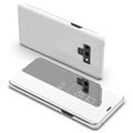 Luxury Series Mirror View Samsung Galaxy Note9 Flipfodral - Silver