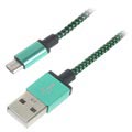 Premium USB 2.0 / MicroUSB Kabel - 3m - Grön