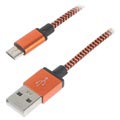 Premium USB 2.0 / MicroUSB Kabel - 3m - Orange