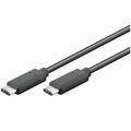 Qnect Superspeed+ USB 3.1 Type-C / C Kabel - 0.5m - Svart