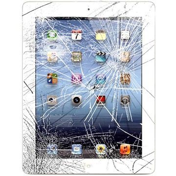 iPad 4 Display Glas & Touch Screen Reparation - Vit