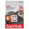 SanDisk Ultra SDHC Minneskort SDSDUNC-016G-GN6IN - 16GB