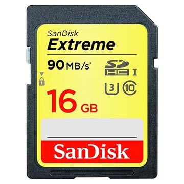 SanDisk Extreme SDHC Minneskort SDSDXNE-016G-GNCIN - 16GB