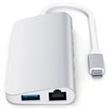 Satechi Aluminium USB-C Multimedia Adapter - Silver