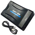 Scart / HDMI 1080p AV Adapter med USB Kabel