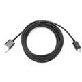 USB 2.0 / MicroUSB Kabel - 3m - Svart