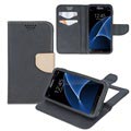 Smart & Fancy Universell Smartphone Plånboksfodral - 5.5" - Svart / Beige