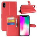 iPhone XR Plånboksfodral med Magnetstängning - Röd