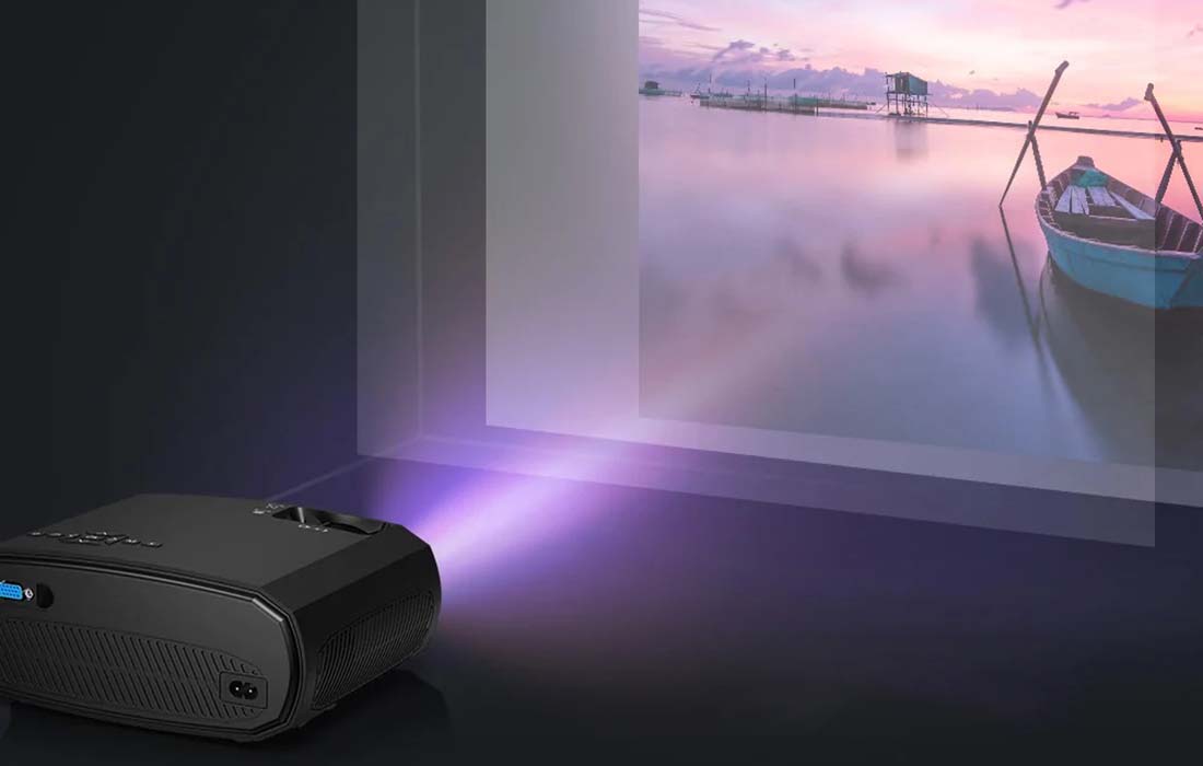 BlitzWolf BW-VP13 LED-projektor - 1080p, 6000lm - Svart