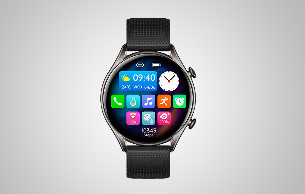 Colmi i20 IP67 vattentät smartwatch med hjärtfrekvens - svart