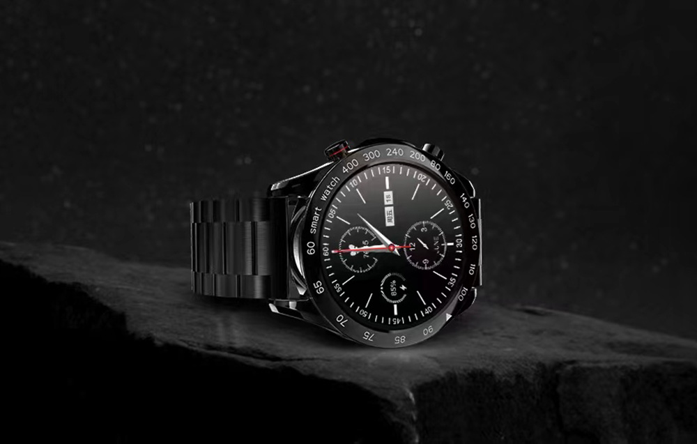HiFuture FutureGo Pro Smartwatch i rostfritt stål - Svart